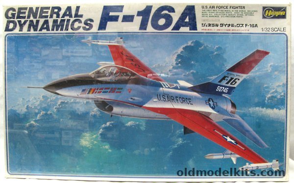 Hasegawa 1/32 General Dynamics F-16A Fighting Falcon - Prototype or USAF 50747, S20 plastic model kit